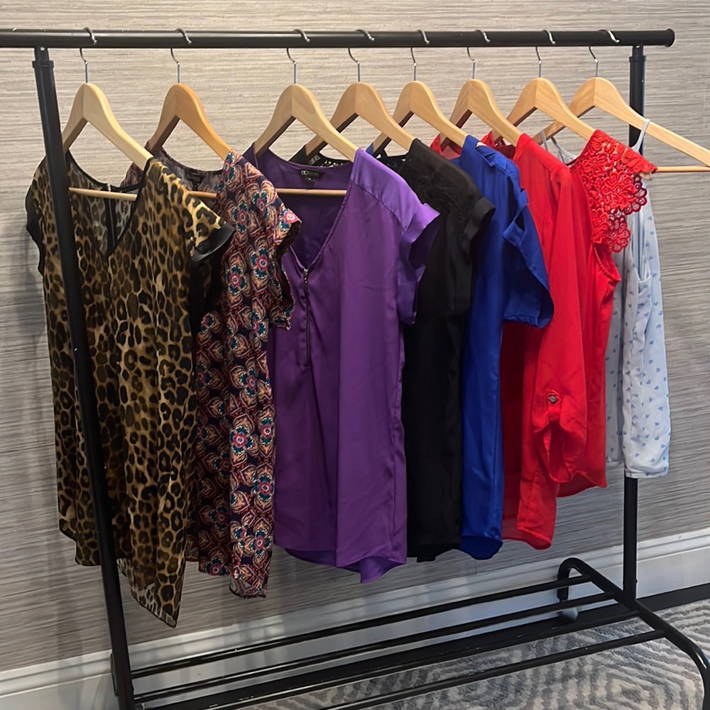 Collection of 8 Express tops